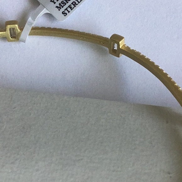 Freida Rothman 14k gold plated sterling silver station bracelet - Picture 4 of 4